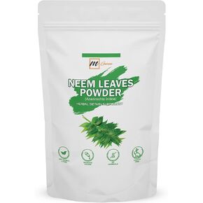 mGanna 100% Natural Neem Leaf/Azadirachta Indica Powder Ayurvedic Herb for Skin, Hair Care and Cosmetic Formulations 100 GMS / 0.22 LBS