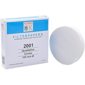 Filtros UK، أوراق الترشيح النوعية درجة -2001، قطر 125 مم، صندوق يحتوي على 100 دائرة (معادل Whatman Grade-1) in Kuwait