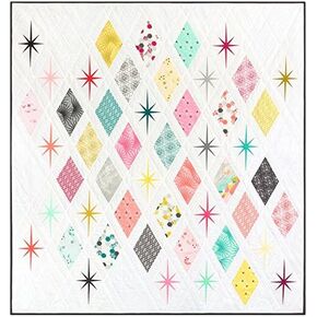 The Atomic Starburst Quilt - Foundation Paper Piecing Pattern - 62" x 66" Quilt