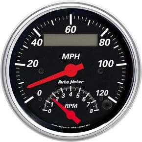 AUTO METER 1481 Designer Black Tach/Speedo Combo,3.375 in.