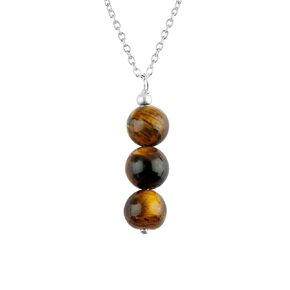 Natural Amethyst Beads Y Necklace, Silver Plated Healing Crystal Necklace for Women, Birthstone Jewelry Pendant Necklace as Healing Gifts Gemstone Necklace Spiritual Jewelry for Girl (Amethyst)