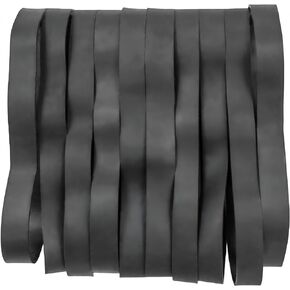 #107 Tactical rubber band black - 20P Heavy Duty UV Heat Cold Resistant Thick Strong Elastic Outdoor Hiking Backpacking Survival Camping Biking Fixed Item