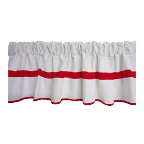 Baby Doll Bedding Modern Hotel Style Window Valance, Aqua