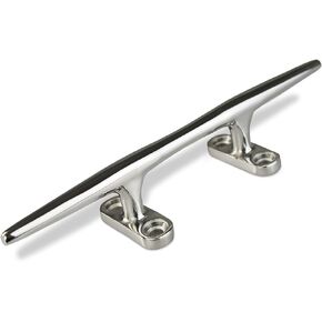 Salty Reef Deck Cleat Heavy Duty Polished 316 Marine Grade Stainless Steel