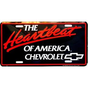 Chevy Heartbeat of America License Plate