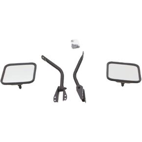 RAMPAGE PRODUCTS Rampage Factory Style Replacement Steel Mirror Kit | Pair, Black | 7617 | Fits 1955 - 1986 Jeep CJ