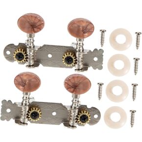 ibasenice 1set String Ukulele Tuners Ukulele Replacement Accessory Guitar Bridge Screws Ukulele Tuning Machines Musical Instrument Tuning Pegs Ukulele Pegs Classical Steel Column Metal