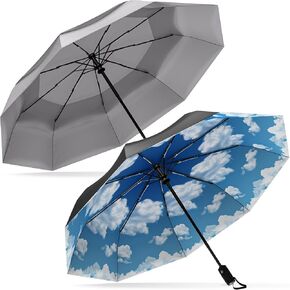 Repel Umbrella The Original Portable Travel Umbrella - Umbrellas for Rain Windproof, Strong Compact Umbrella for Wind and Rain - Perfect For On-the-Go, Car Umbrella, Backpack Umbrella