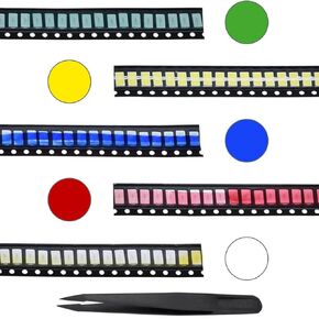 DAOKAI SMD LED الثنائيات 5730,6000K رقاقة الثنائيات الباعثة للضوء (5.7x3.0 مم DC 3V 150mA 0.5W 50-55LM) مكونات إلكترونية للإضاءة فائقة السطوع - 200 قطعة in Kuwait