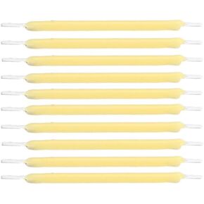 Kopida 10pcs LED String Lights Replacement Filaments, Edison Bulb LED Filament Lamp Parts DC3V DC12V LED Chip Incandescent Light Accessories Diode for Repair LED Bulb Tubt, 3V 120MA 38MM, Warm Light