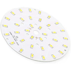 Othmro 5Pcs 6500K Aluminium Board Led Chip Bulb Lamp 5W 15-18V Bright Light 48mm (Dia) COB LED Chip for Replacing The Light Source Super Bright High Power or Floodlight
