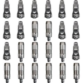 3L3Z-6564-A Rocker Arm & Valve Lifter 24PCS Replacement for 5L1Z-6500A Fit for Fo-rd/for Lin-coln/for Mercury F/150 F/250 F/350 F/450 F/550 4.6L/5.4L V8/ 6.8L V10 Engine