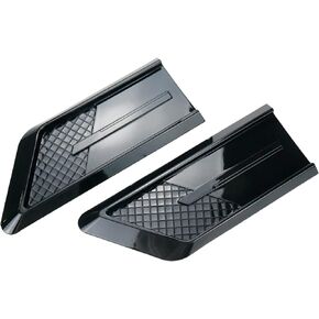 Modengzhe 2 Pcs ABS Car Side Door Vent Trim Car Fender Trim Stickers 11-Inch Length Black
