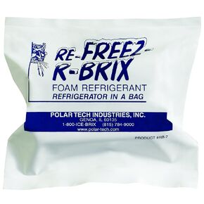 Boxes Fast BFRB7 Re-Freez-R-Brix Cold Bricks, 4 1/2" x 2" x 1 1/2", Long Lasting, Reusable Foam Refrigerant, White (Pack of 48)