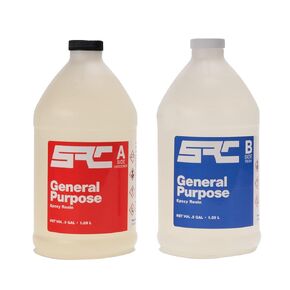 Specialty Resin & Chemical General Purpose Clear Epoxy Resin 2 Gal | Clear 2 Part Epoxy Resin Kit for Tabletops, Countertops, Encapsulation, & More | Self-Leveling, Water Resistant, Impact Resistant