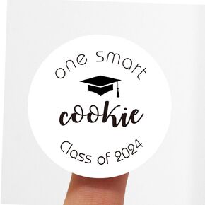 ZLKAPT Graduation Decorations - 60pcs ONE SMART COOKIE Class of 2024 Party Favor Stickers…