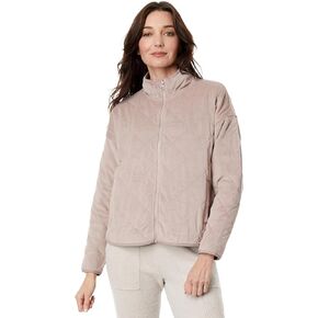Barefoot Dreams® LuxeChic® Women's Quilted Jacket, Deep Taupe, Medium