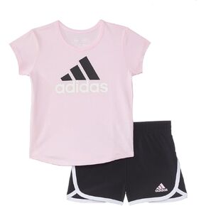 adidas baby-girls Ss Essential Tee & Woven Short Set(infant) Shorts Set in Saudi Arabia
