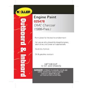 Moeller Marine 025478 Engine Paint Color: OMC Charcoal (1986-Pres.)