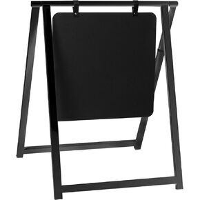 Ilyapa Modern Magnetic Double Sided Swinging Dry Erase Sidewalk Sign - 24x38 Inch Alternative Metal A-Frame Sign - Hanging Whiteboard, Sandwich Board for Indoor and Outdoor Use - White