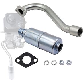 Center Rear Exhaust With Muffler Compatible with Predator 212cc, GX160, GX200