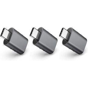 CASPERi Type C to USB 3.0 Adaptor 3 Pack, USB C to USB Adapter Type C OTG Convertor for MacBook Air Pro 2020 iMac iPad mini 6 Pro 2021 Dell XPS and more Type C Devices