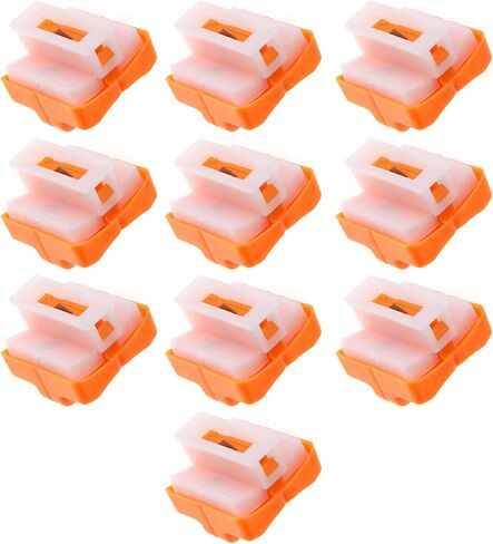 SING F LTD Paper Cutter Replacement, A4 Paper Cutter Blades Cutting Tool with Safe Pressing Design 10pcs Orange in Saudi Arabia