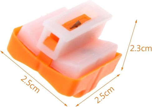 SING F LTD Paper Cutter Replacement, A4 Paper Cutter Blades Cutting Tool with Safe Pressing Design 10pcs Orange in Saudi Arabia
