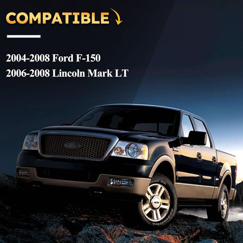 8L3Z-19893-BA لوحة القيادة AC الحرارة تنفيس الهواء القناة اللوفر ل 2004 2005 2006 2007 2008 Ford F150 /2006 2007 2008 لينكولن مارك LT (الكروم ودرجة التيتانيوم) 8L3Z19893BA in Kuwait