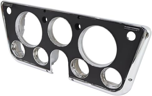 إطار LAFORMO Dash Bezel 7 فتحات كروم وأسود متوافق مع شاحنة 1967 1968 1969 1970 1971 1972 Chevy C10 Truck in Kuwait
