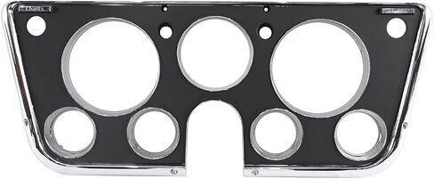 إطار LAFORMO Dash Bezel 7 فتحات كروم وأسود متوافق مع شاحنة 1967 1968 1969 1970 1971 1972 Chevy C10 Truck in Kuwait
