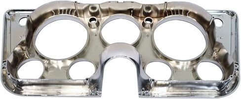 إطار LAFORMO Dash Bezel 7 فتحات كروم وأسود متوافق مع شاحنة 1967 1968 1969 1970 1971 1972 Chevy C10 Truck in Kuwait