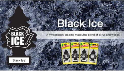 Little Trees Car Air Freshener | Hanging Paper Tree for Home or Car | Black Ice | 3 Pack in Saudi Arabia