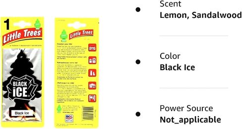 Little Trees Car Air Freshener | Hanging Paper Tree for Home or Car | Black Ice | 3 Pack in Saudi Arabia