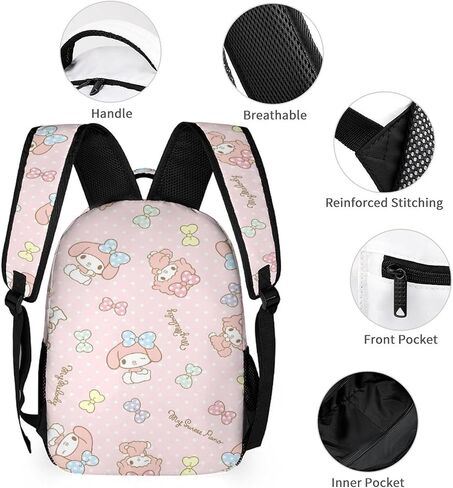 Anime Backpacks Sets, Cartoon Animal Laptop Backpack Daypack 3D Printed Schoolbag 3 piece for Kid Toddler Girls Boys Teens Elementary Middle School Bookbag Combo Set with Lunch Box and Pencil Bag in Saudi Arabia