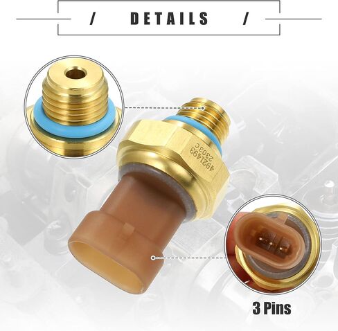مستشعر ضغط زيت المحرك Motoforti، مفتاح ضغط الزيت، بلاستيك، 4921493، Glod Tone Brown in Saudi Arabia