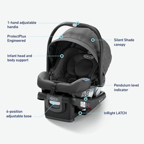 Graco SnugRide 35 DLX Infant Car Seat ft. Load Leg Technology in Saudi Arabia