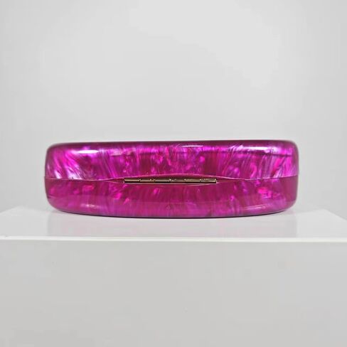 Acrylic Shell Shaped Bag Luxury Marble Clutch Evening Purses for Women Glitter Handbag for Wedding Cocktail Party Prom in Saudi Arabia
