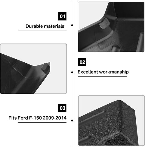 IWIWE غطاء بديل للتحكم في المقعد الأمامي الأيسر للسائق لـ F150 2009-2014 Ford/Ram F150 9L3Z-1661693-CA أسود (عبوة واحدة) in Kuwait