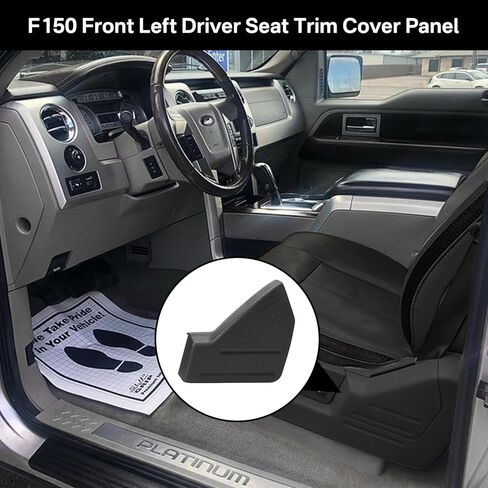 IWIWE غطاء بديل للتحكم في المقعد الأمامي الأيسر للسائق لـ F150 2009-2014 Ford/Ram F150 9L3Z-1661693-CA أسود (عبوة واحدة) in Kuwait