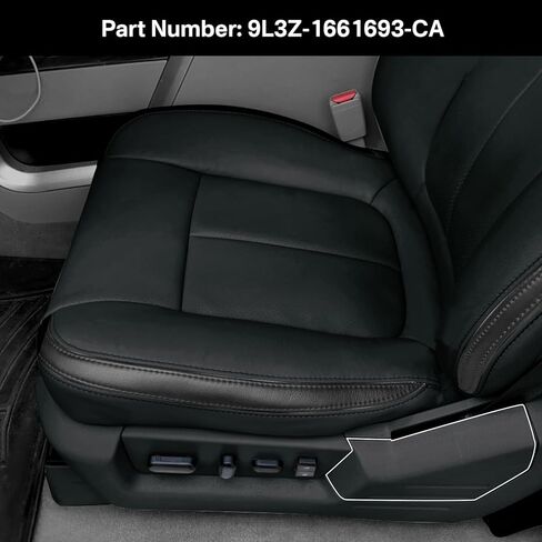 IWIWE غطاء بديل للتحكم في المقعد الأمامي الأيسر للسائق لـ F150 2009-2014 Ford/Ram F150 9L3Z-1661693-CA أسود (عبوة واحدة) in Kuwait