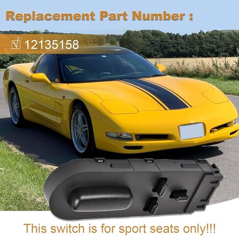ARSTAK 12135158 Power Seat Switch Fits for Chevy Corvette C5 1997-2004 5.7L (1 PCS) in Saudi Arabia