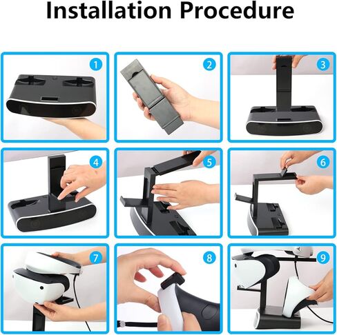 PS VR2 Controller Charging Station, PS VR2 Stand Charger with Type-C Adapter, Dual PS VR2 Controller Charging Stand with LED Indicator and Charger Cable in Kuwait
