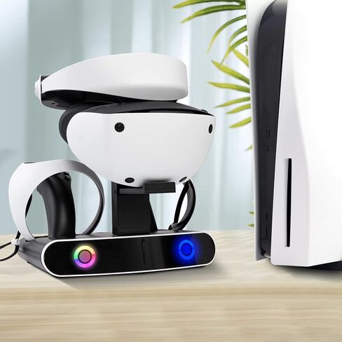PS VR2 Controller Charging Station, PS VR2 Stand Charger with Type-C Adapter, Dual PS VR2 Controller Charging Stand with LED Indicator and Charger Cable in Kuwait