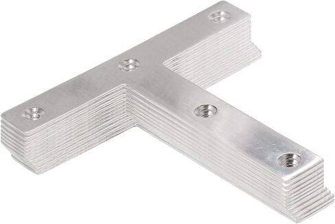 Stainless Steel Mending Bracket Plate ULIFESTAR T Type Mending Plate,Flat Repair Plate for Wood,Metal Straight Fixing Joining Shelf Support for Shelves,Furniture and Cabinet 10 Pack (1.6x1.6'') in Saudi Arabia