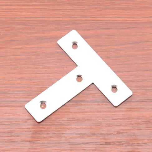 Stainless Steel Mending Bracket Plate ULIFESTAR T Type Mending Plate,Flat Repair Plate for Wood,Metal Straight Fixing Joining Shelf Support for Shelves,Furniture and Cabinet 10 Pack (1.6x1.6'') in Saudi Arabia