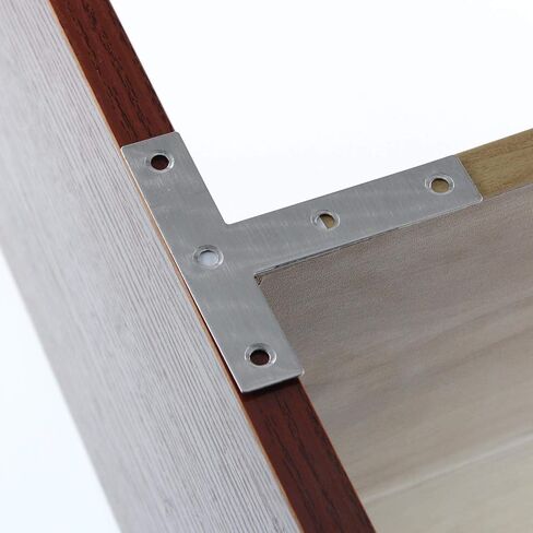 Stainless Steel Mending Bracket Plate ULIFESTAR T Type Mending Plate,Flat Repair Plate for Wood,Metal Straight Fixing Joining Shelf Support for Shelves,Furniture and Cabinet 10 Pack (1.6x1.6'') in Saudi Arabia