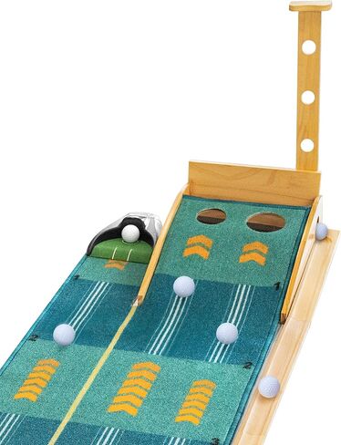 LIFXIZE Golf Putting Mat for Indoors, Putting Green with Ball Return, Golf Practice Training Equipment for Home and Office, Golf Gifts Golf Accessories for Men in Saudi Arabia