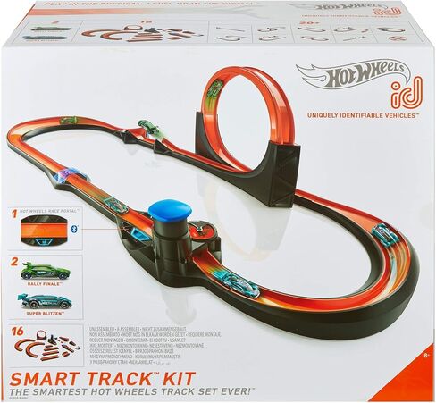 Hot Wheels id Smart Track يقيس السرعة ويحسب اللفات والمركبات التي يمكن التعرف عليها بشكل فريد من عمر 8 سنوات فما فوق in Saudi Arabia
