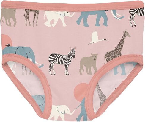 KicKee Girls Underwear, Set of 3, Prints and Solid Colors, Soft Girl Panties, Toddler to Big Kid, All Day Wear in Kuwait